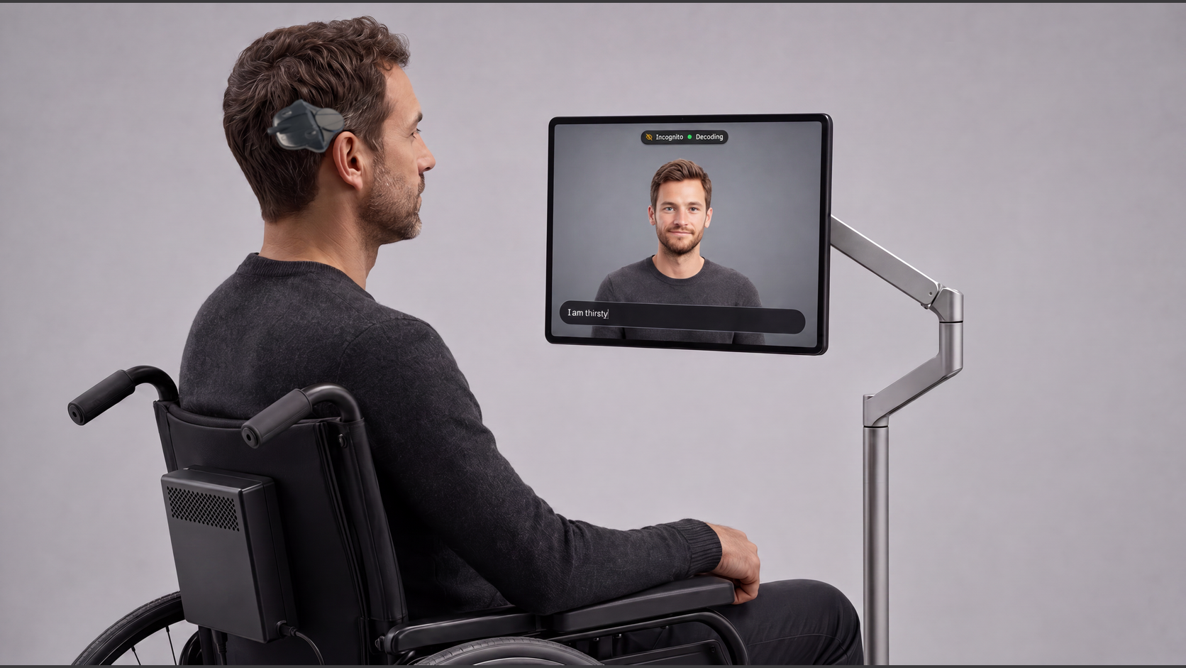 Tech demo — wheelchair user interface powered by ABILITY BCI